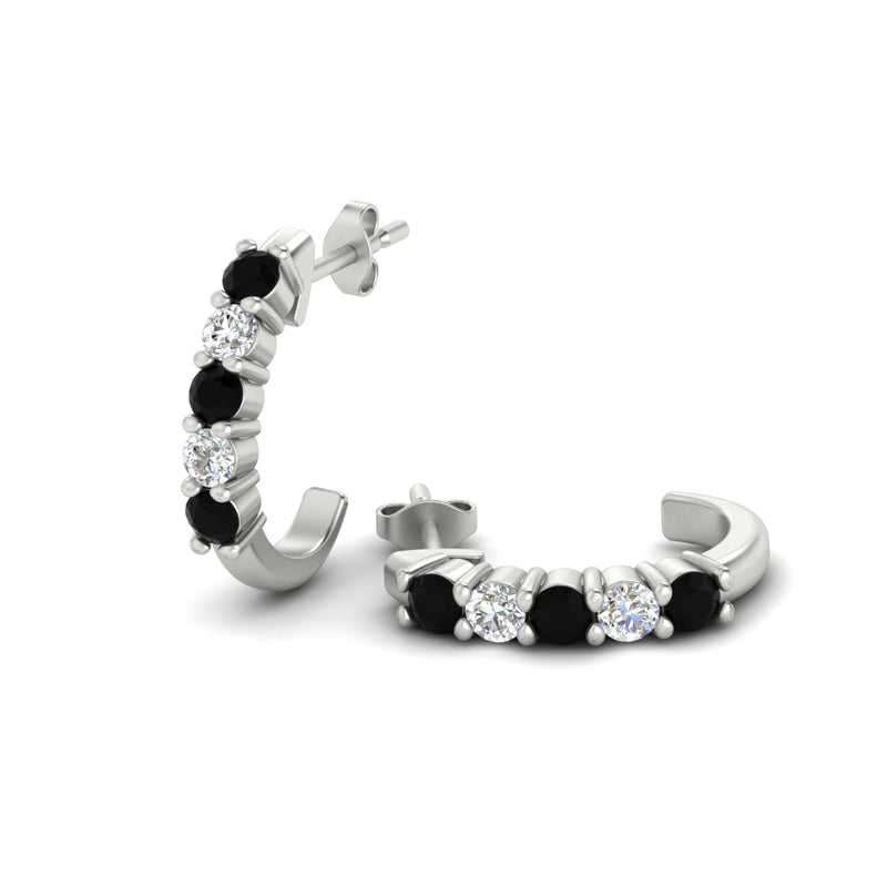 Half Huggie Hoop Earring