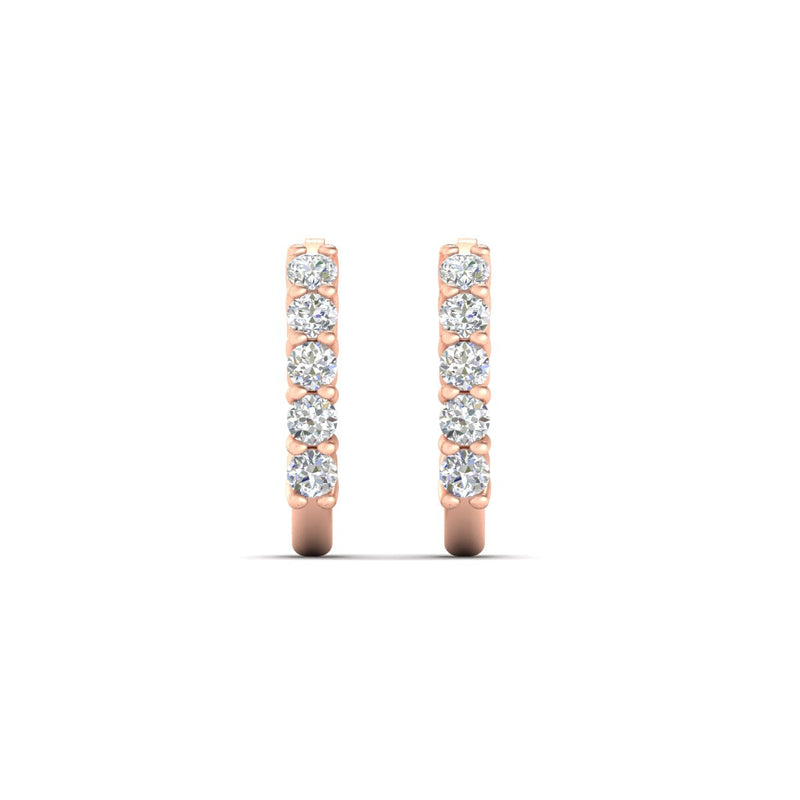 Half Huggie Hoop Earring
