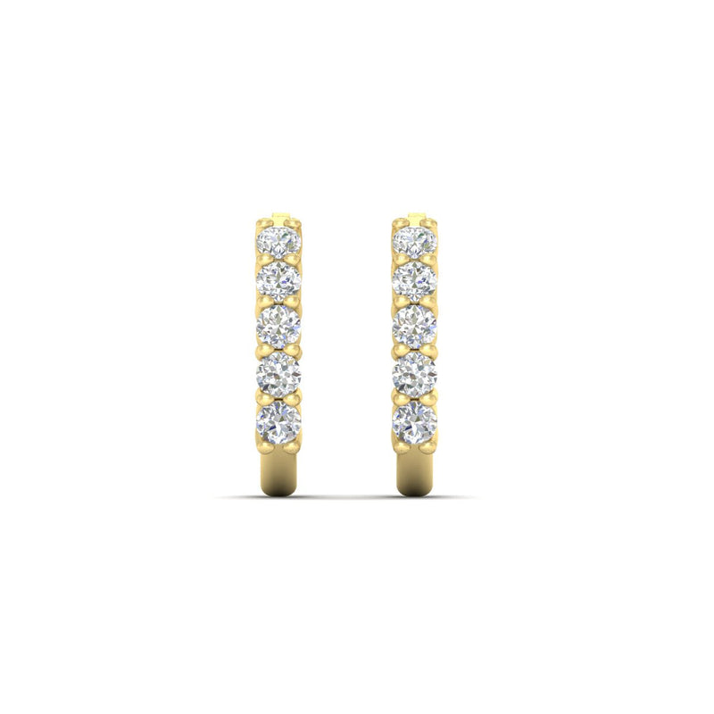 Half Huggie Hoop Earring