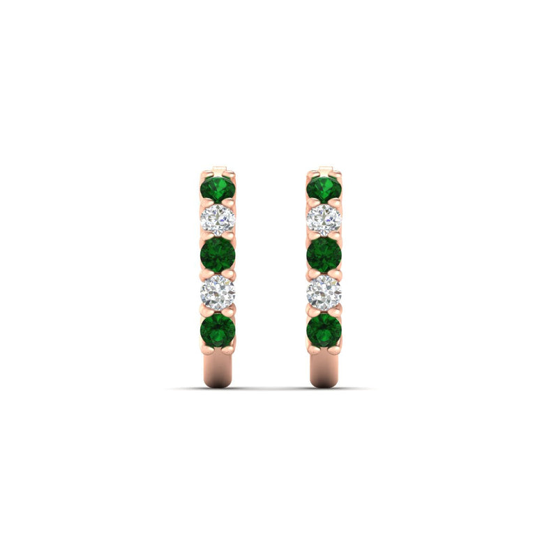 Half Huggie Hoop Earring