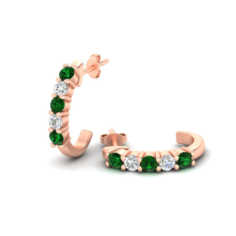 Half Huggie Hoop Earring