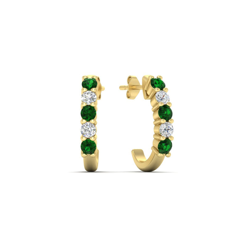 Half Huggie Hoop Earring