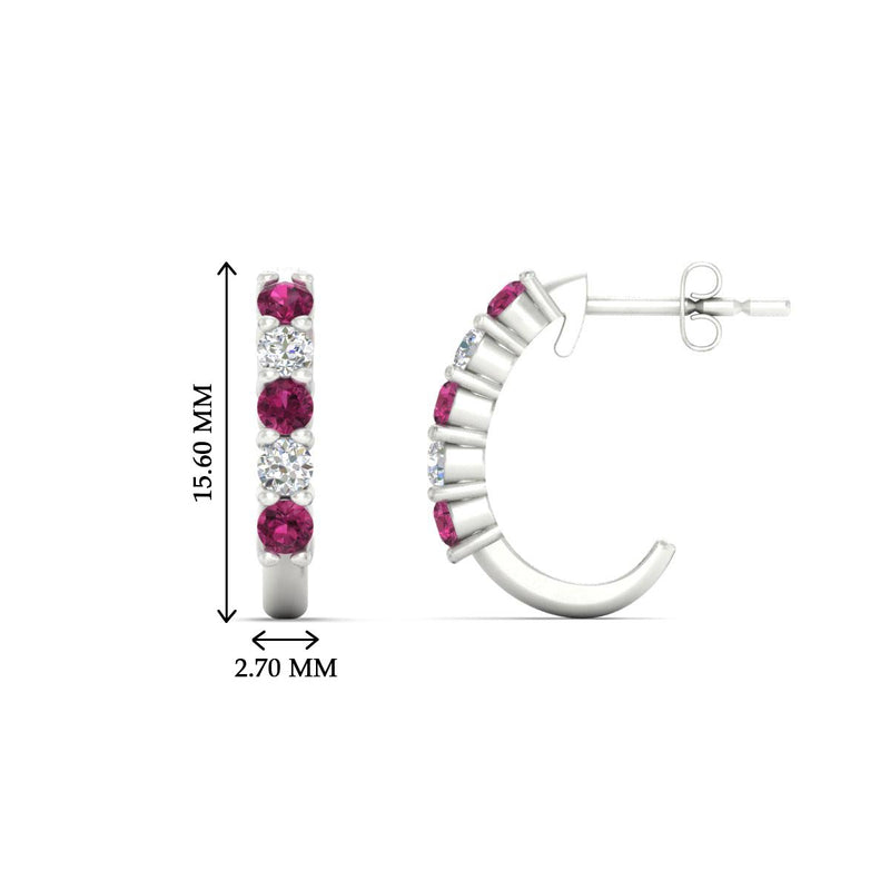 Half Huggie Hoop Earring