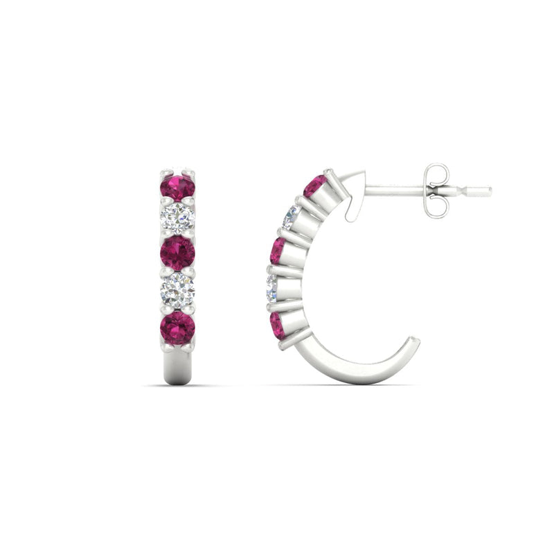 Half Huggie Hoop Earring