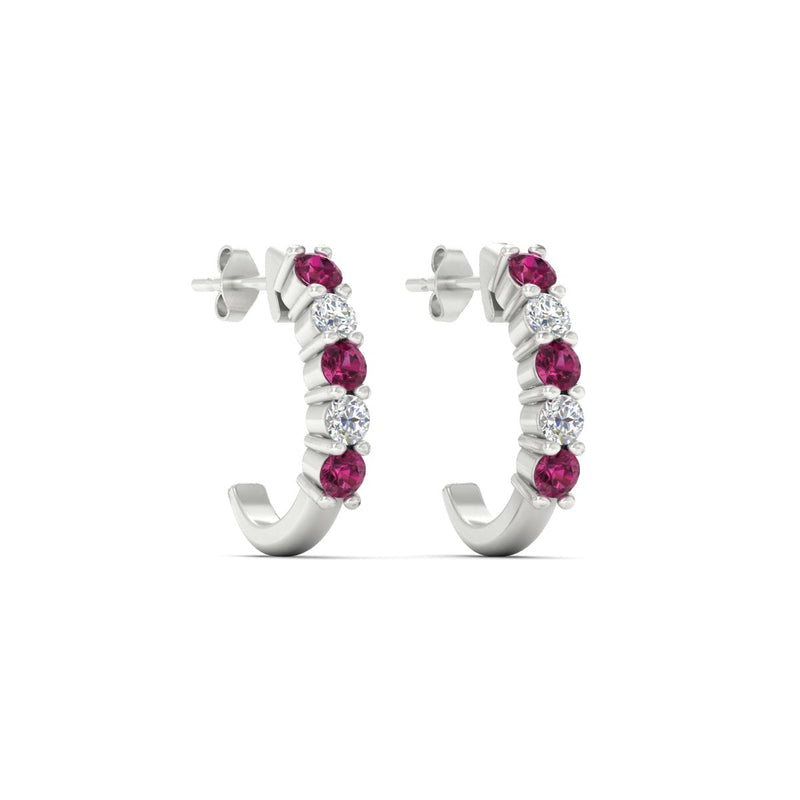 Half Huggie Hoop Earring