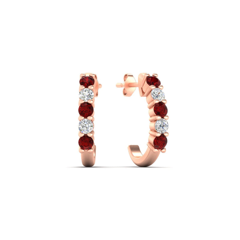 Half Huggie Hoop Earring