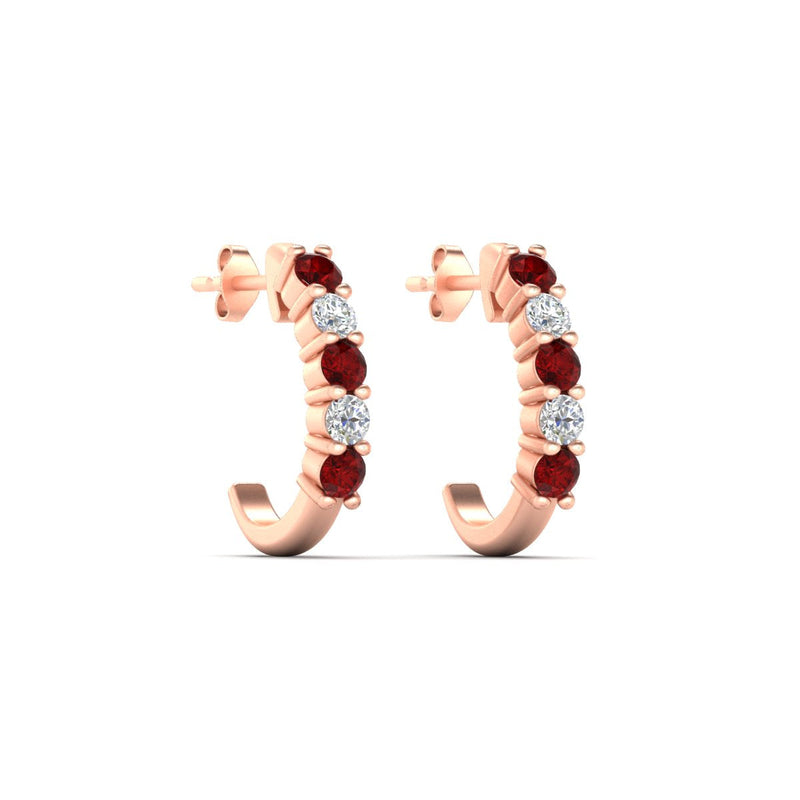 Half Huggie Hoop Earring