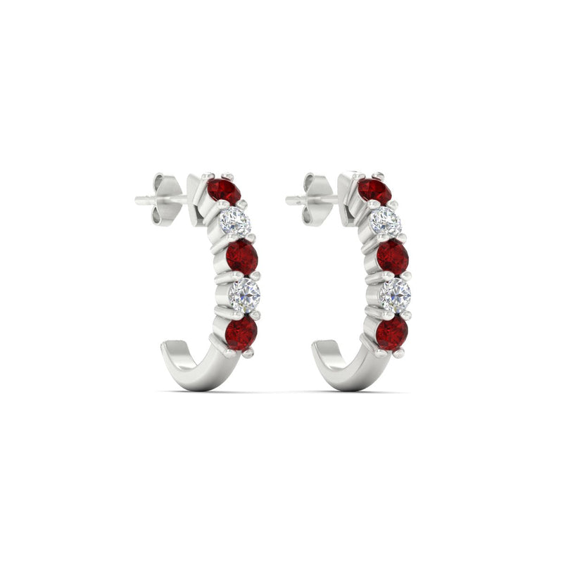Half Huggie Hoop Earring