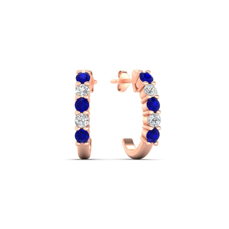 Half Huggie Hoop Earring