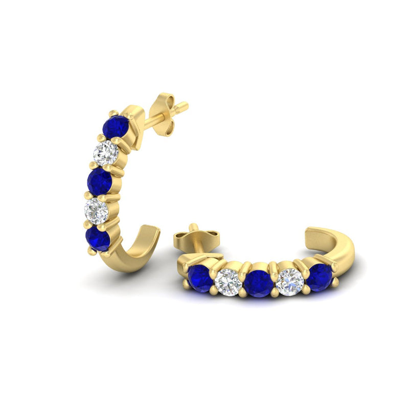Half Huggie Hoop Earring