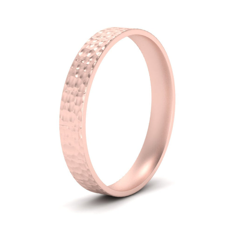 5 MM Hammered Finish Mens Wedding Band