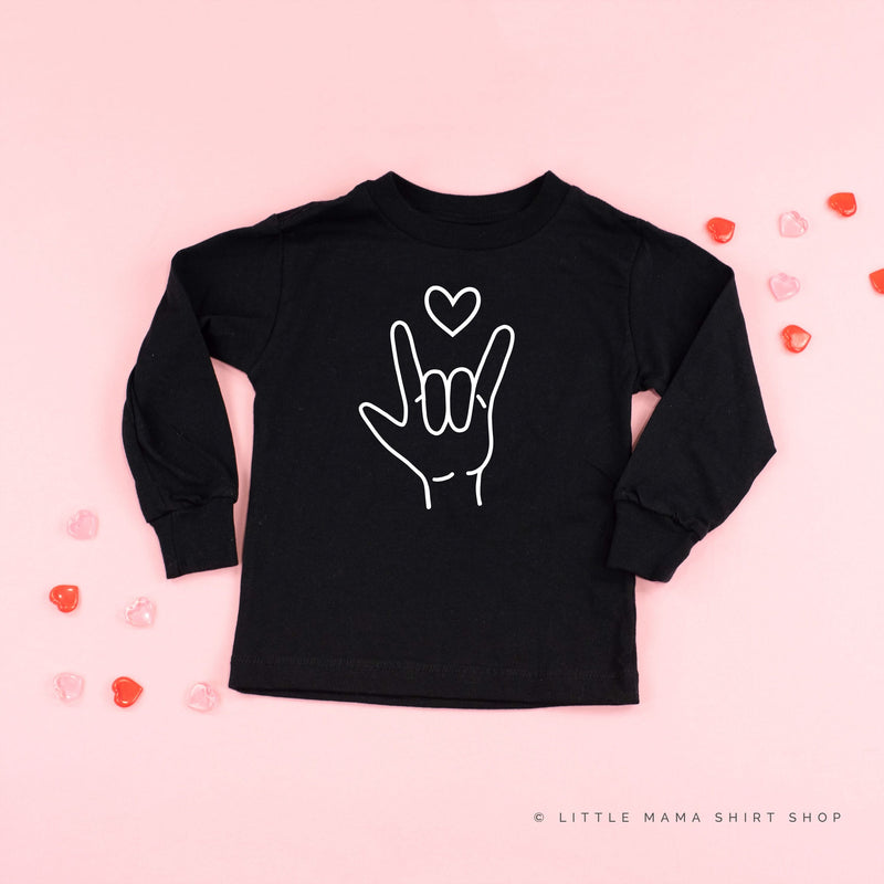 Sign Language - I Love You - Child Long Sleeve Tee