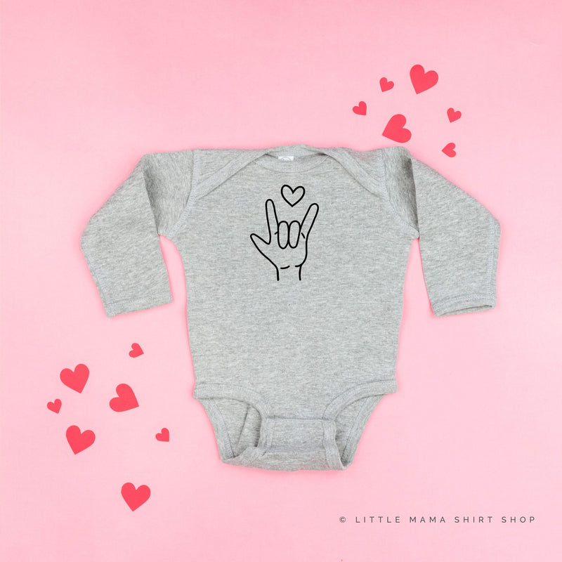 Sign Language - I Love You - Child Long Sleeve Tee