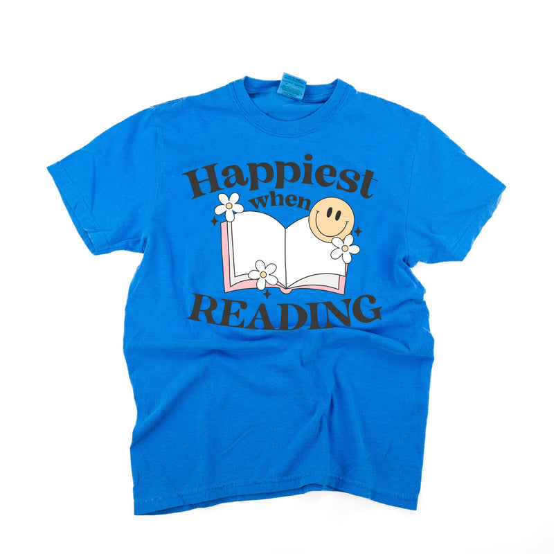Happiest When Reading - Comfort Colors Tee