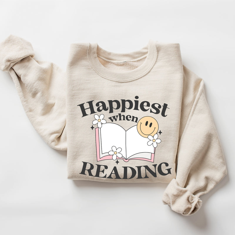 Happiest When Reading - Basic Fleece