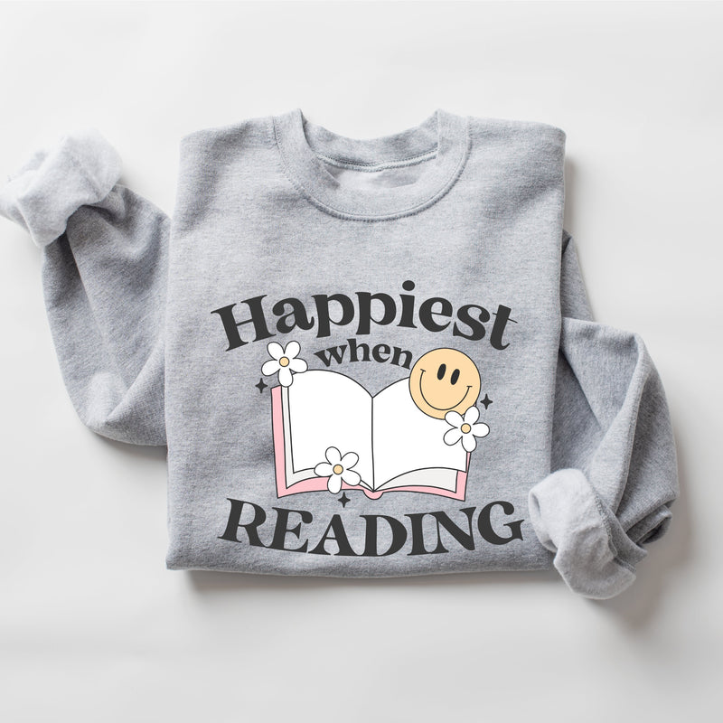 Happiest When Reading - Basic Fleece