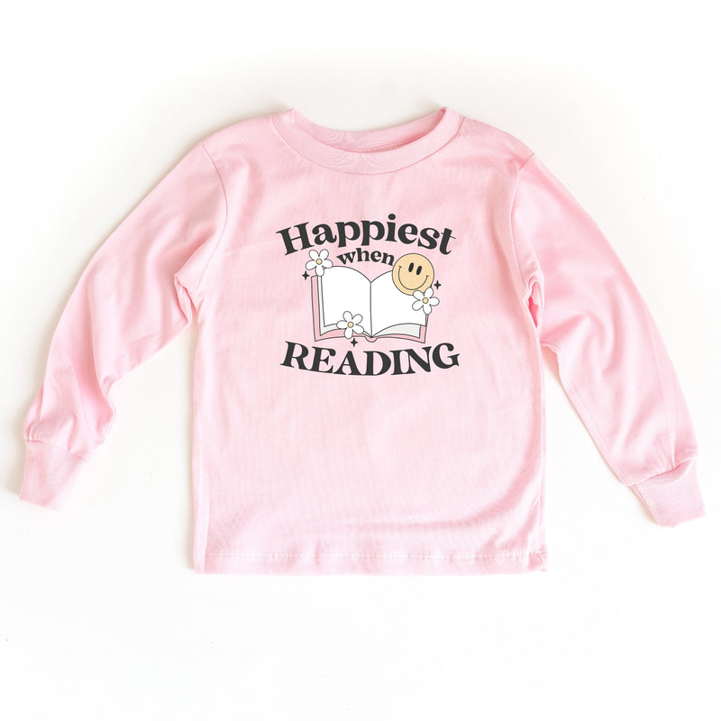Happiest When Reading - Child Long Sleeve Tee