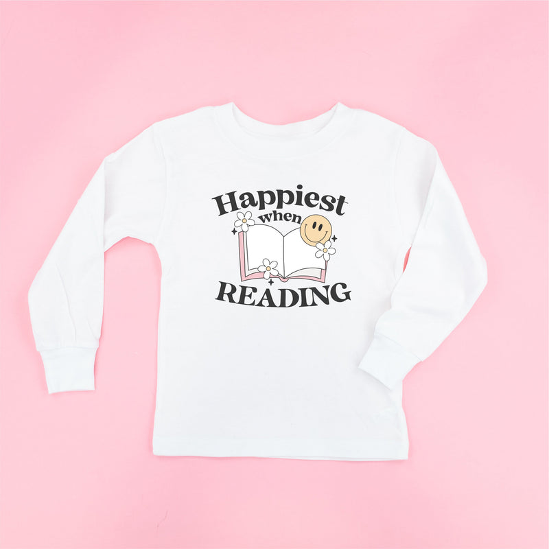 Happiest When Reading - Child Long Sleeve Tee