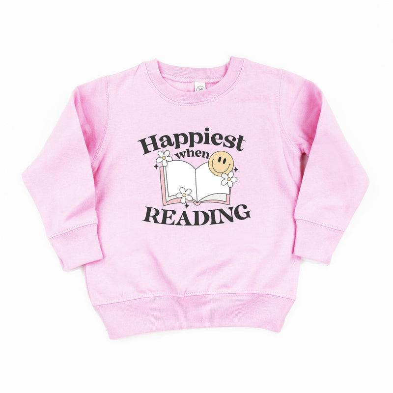 Happiest When Reading - Child Sweater