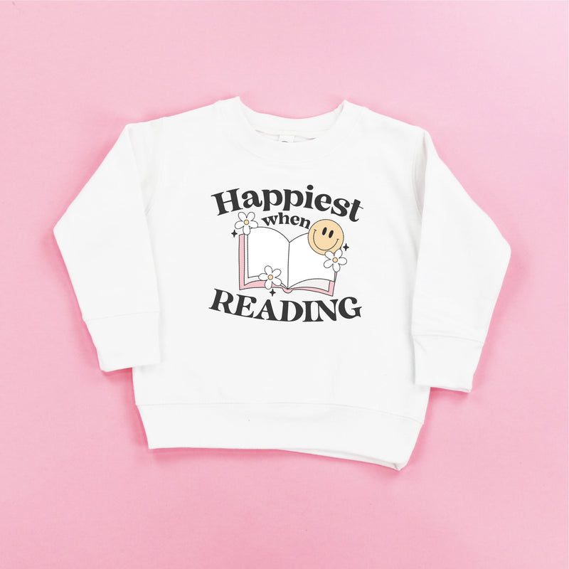Happiest When Reading - Child Sweater