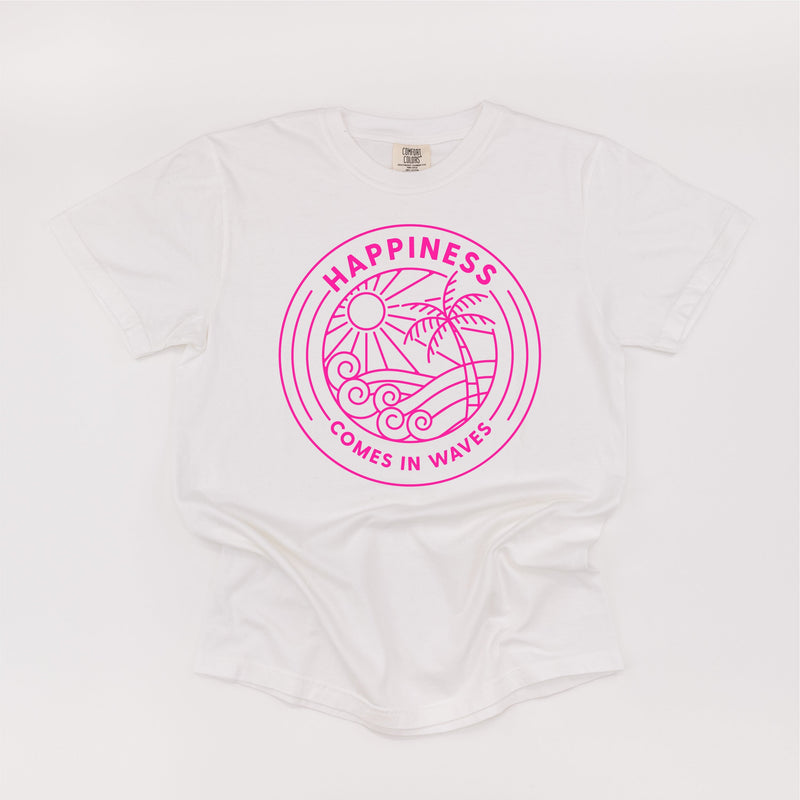Happiness Comes In Waves - Comfort Colors Tee