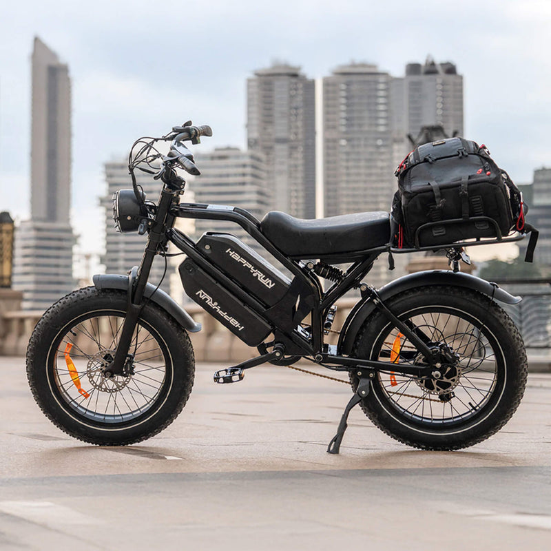 HappyRun G70 (G70 Pro) Long Distance Dual Battery Electric Fat Tire Cargo Bike (SAK81369)