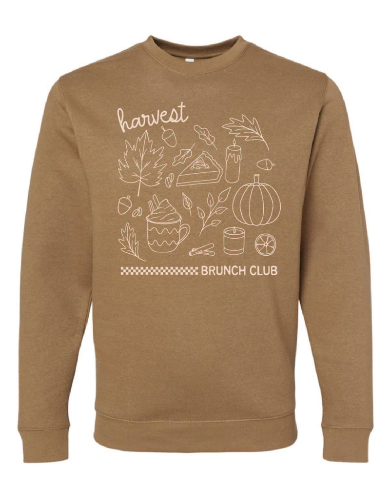 Harvest Brunch Club (f&bd) - Coyote Brown ELEVATED Fleece