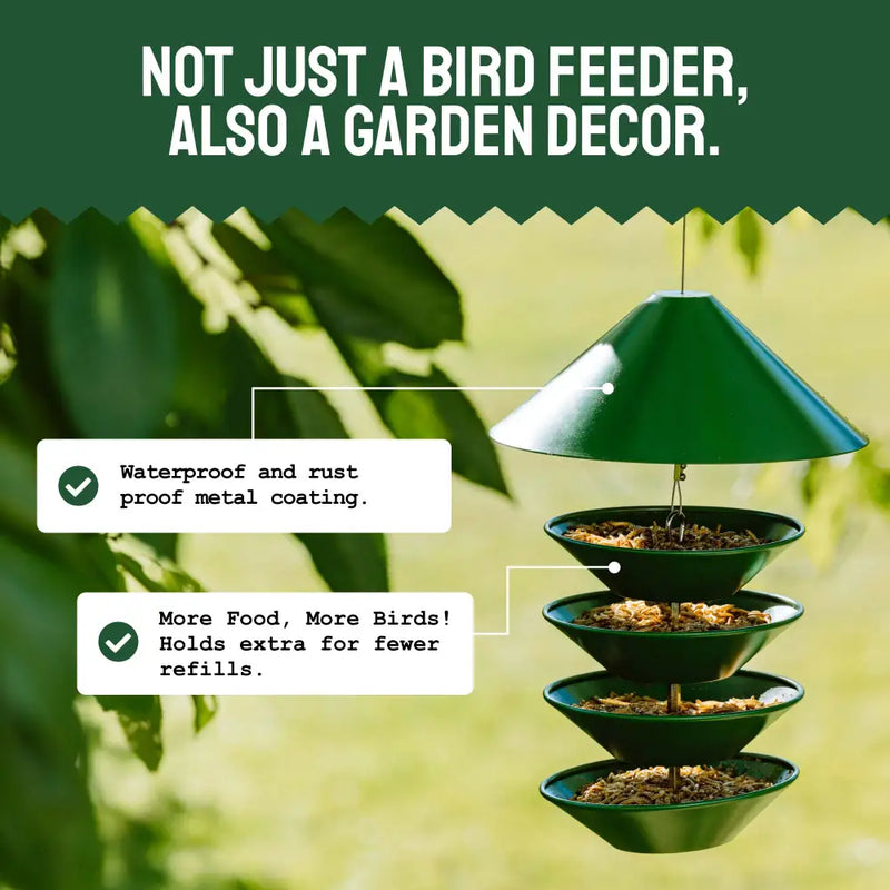 Squirrel-Proof Metal Bird Feeder (Hanging)