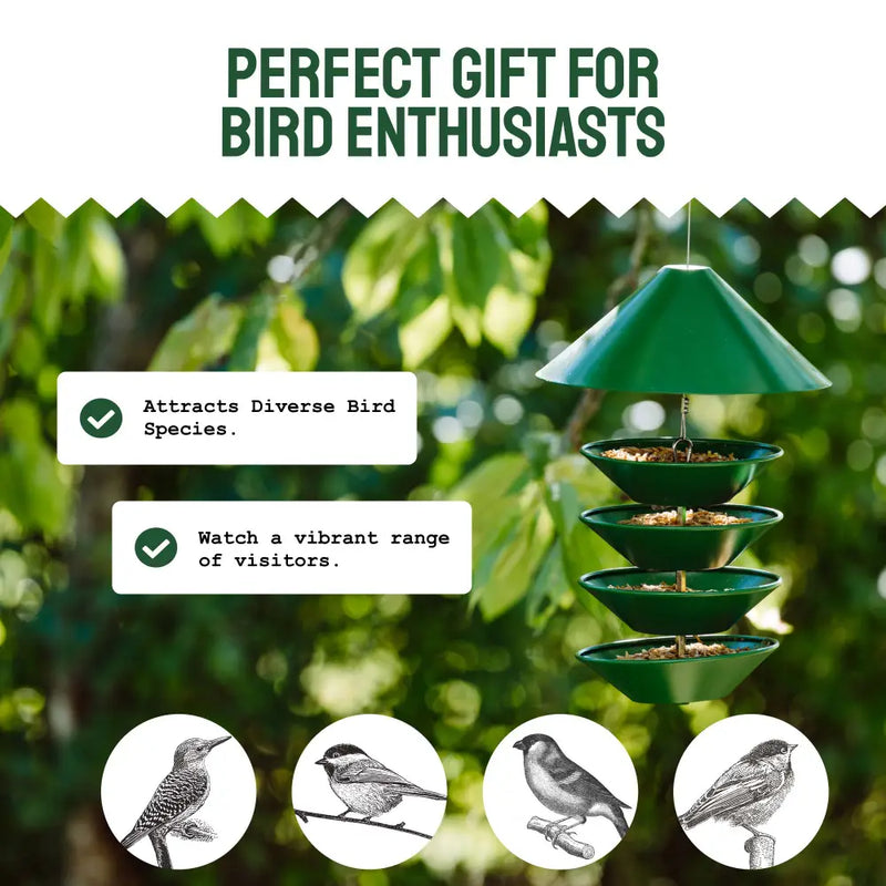 Squirrel-Proof Metal Bird Feeder (Hanging)
