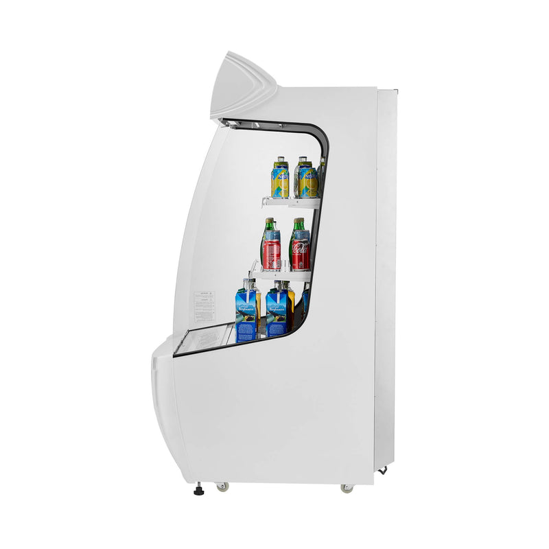 Heavy-Duty 12 Cu.Ft 2-Tier Open-Air Industrial Display Merchandiser Cooler (SAK14832)