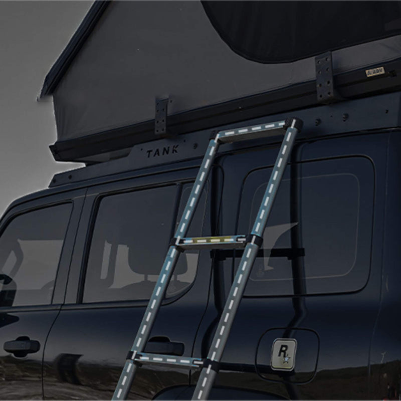 Heavy-Duty 2-3 Person Hardshell Rooftop Tent With Ladder (SAK93120)