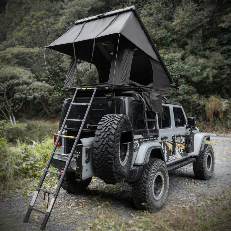 Heavy-Duty 2-3 Person Hardshell Rooftop Tent With Ladder (SAK93120)