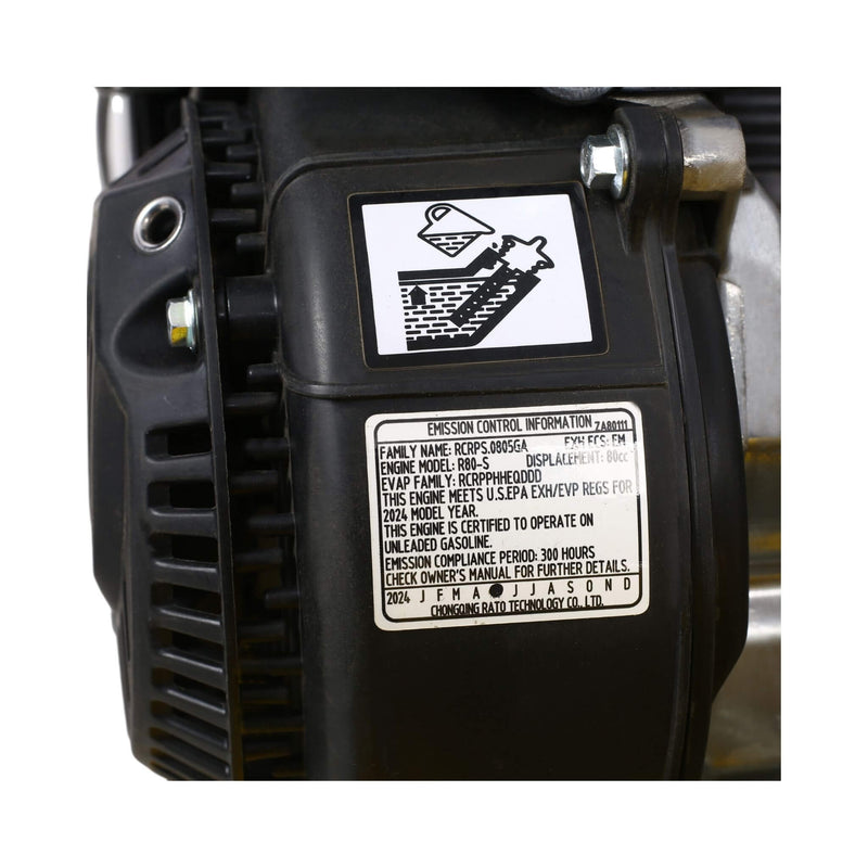 Heavy-Duty 2.5HP 79CC 8200N Gas-Powered Plate Compactor Machine (SAK58492)