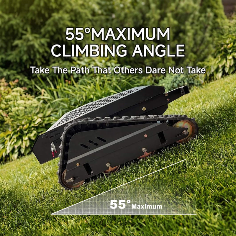 OVK Heavy-Duty 452CC 31-Inch Remote-Controlled Tracked Lawn Mower (SAK38617)