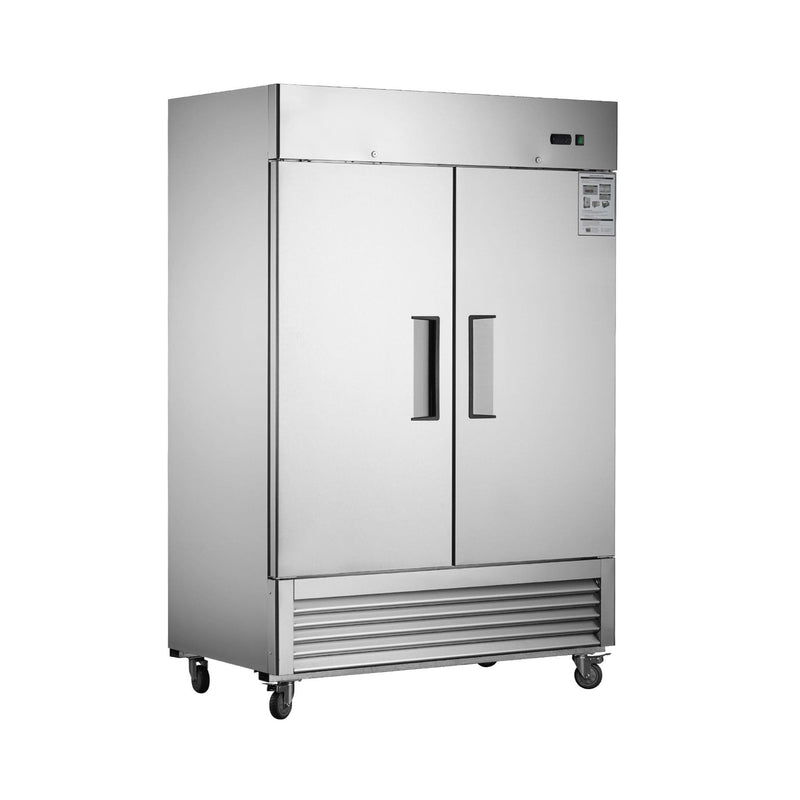 Heavy-Duty 54" Stainless Steel 2-Door Reach-In Upright Commercial Freezer (SAK66598)