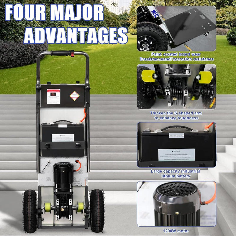 Heavy-Duty 880LBS Electric Motorized Stair Climbing Hand Truck Dolly (SAK72821)