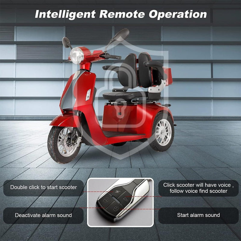 Zvg Heavy-Duty All-Terrain Electric Powered Mobility Scooter For Seniors & Adults, 800W (SAK96314)