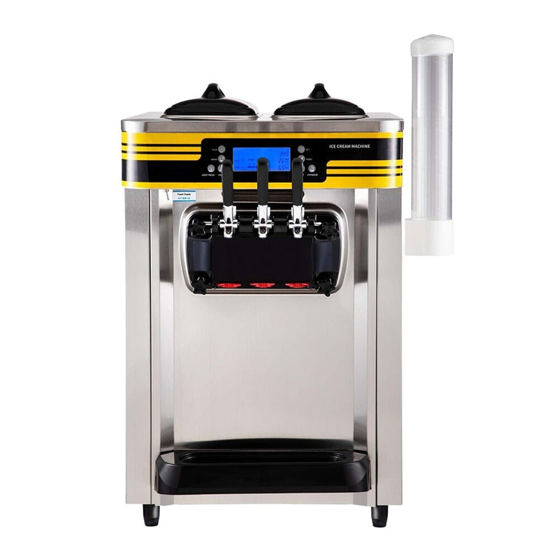 Heavy-Duty Commercial 3 Flavor Countertop Soft Serve Ice Cream Maker Machine, 2350W (91803572)
