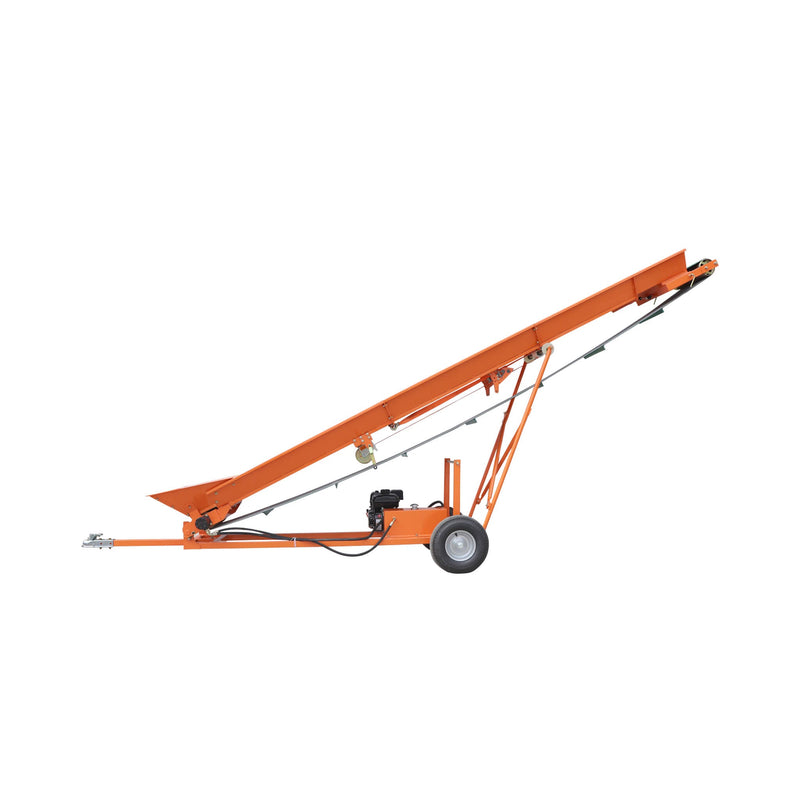 Heavy-Duty Commercial 6.5HP Gasoline Hydraulic High-Speed Wood Conveyor (SAK39524)