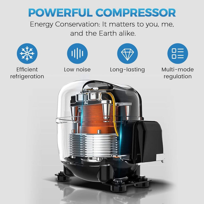 Heavy-Duty Commercial Single Glass Door Refrigerator With LED Lights, 23" (SAK43533)