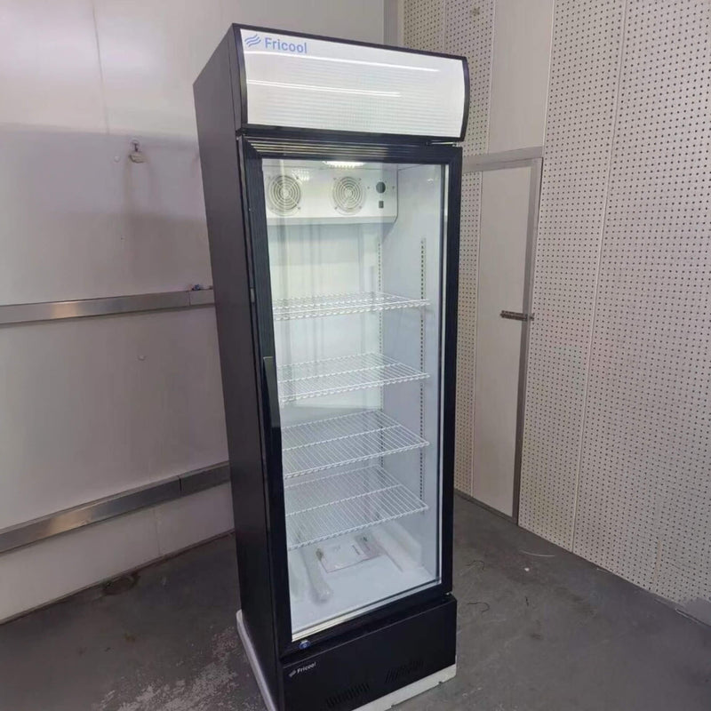 Heavy-Duty Commercial Single Glass Door Refrigerator With LED Lights, 23" (SAK43533)