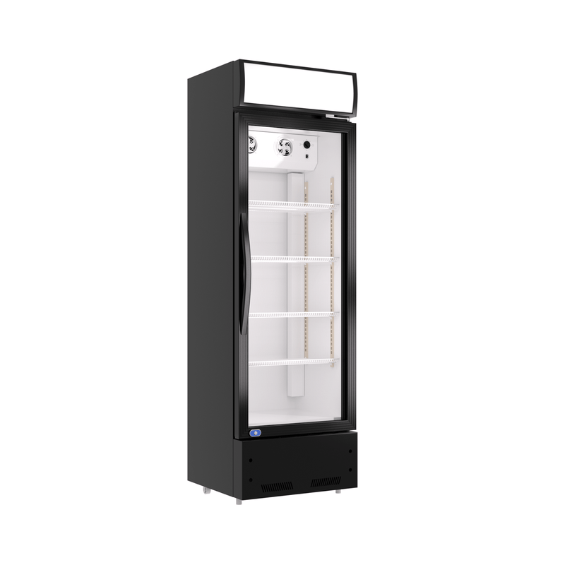 Heavy-Duty Commercial Single Glass Door Refrigerator With LED Lights, 23" (SAK43533)