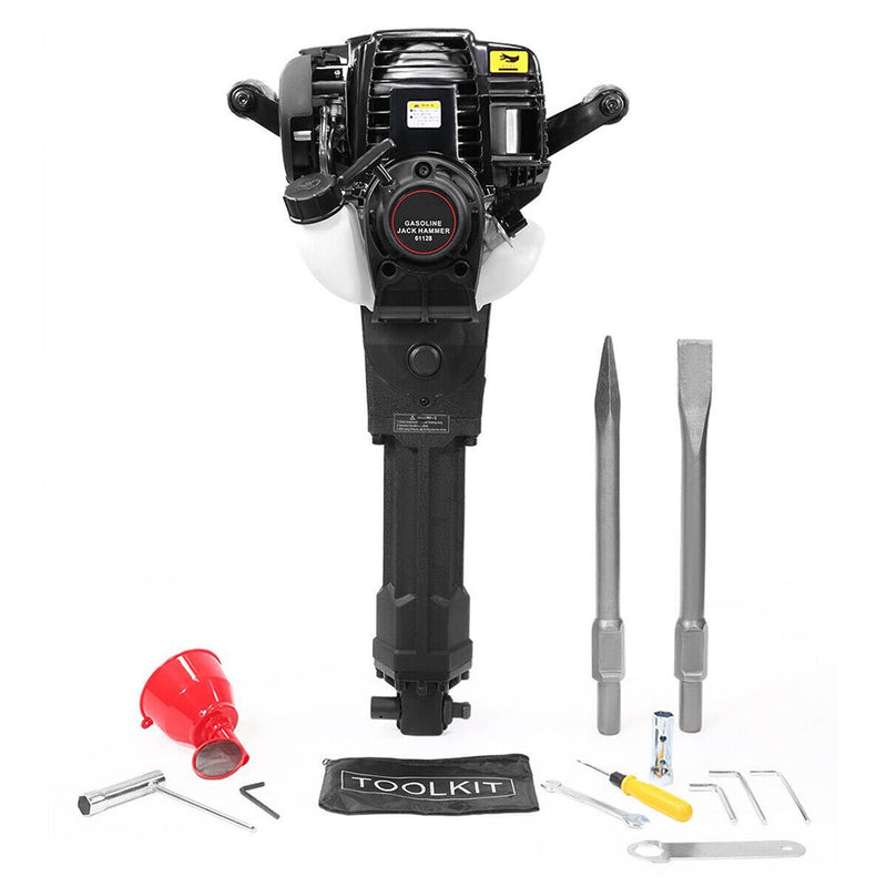 Heavy-Duty Handheld Gas Powered Concrete Demolition Jack Hammer, 38CC (96175280)