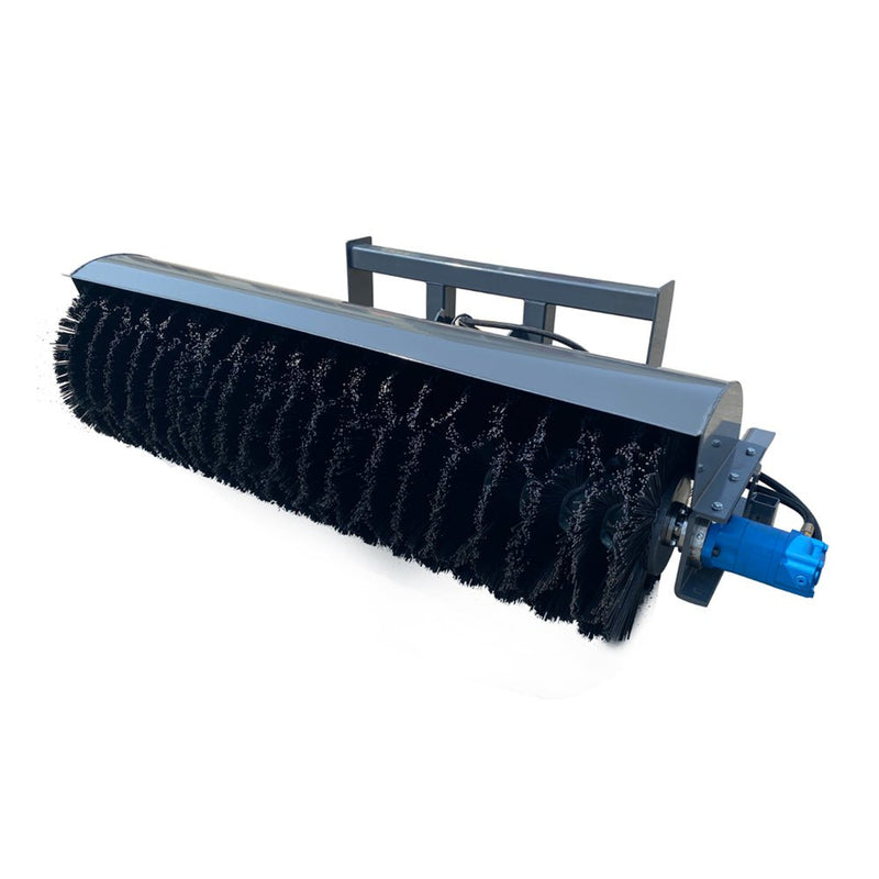 Heavy-Duty Hydraulic Skid Steer Broom Sweeper Loader Attachment, 72" (SAK57418)