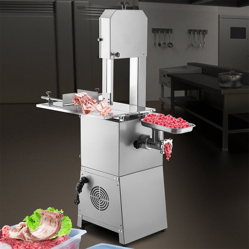 Heavy-Duty Industrial Electric Meat Bandsaw Bone Cutting Machine, 550W (SAK47410)