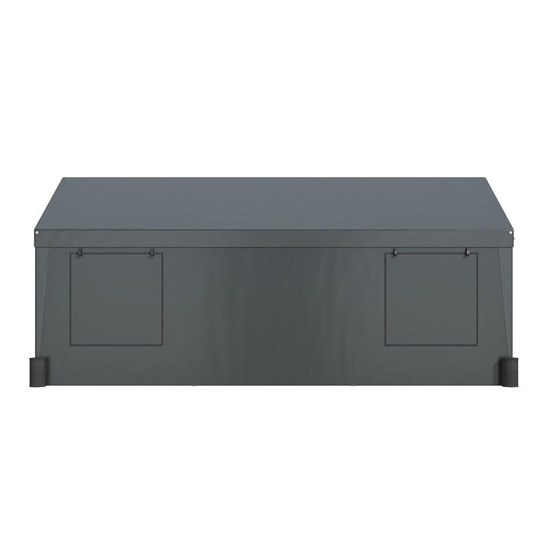 [12X20FT] Alora Heavy-Duty Outdoor Premium Garage Tarp Canopy Shelter W/ Removable Sidewalls (SAK94615)