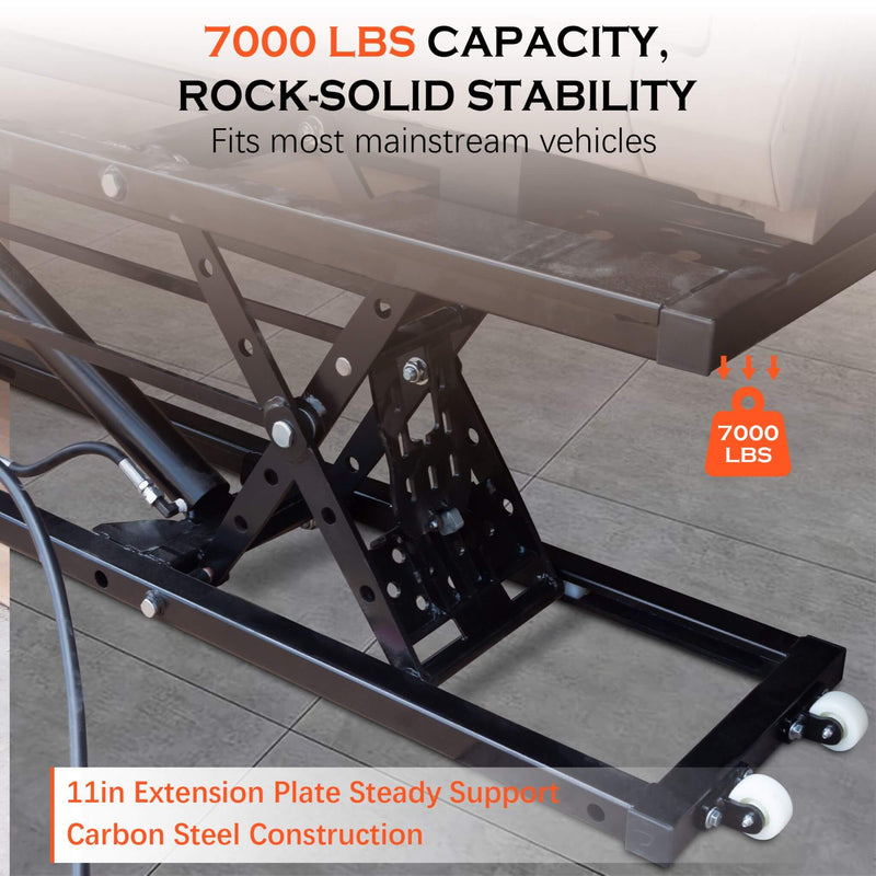 Heavy-Duty Portable 7000 LBS Car Lift Jack With Locking Levels (SAK10574)