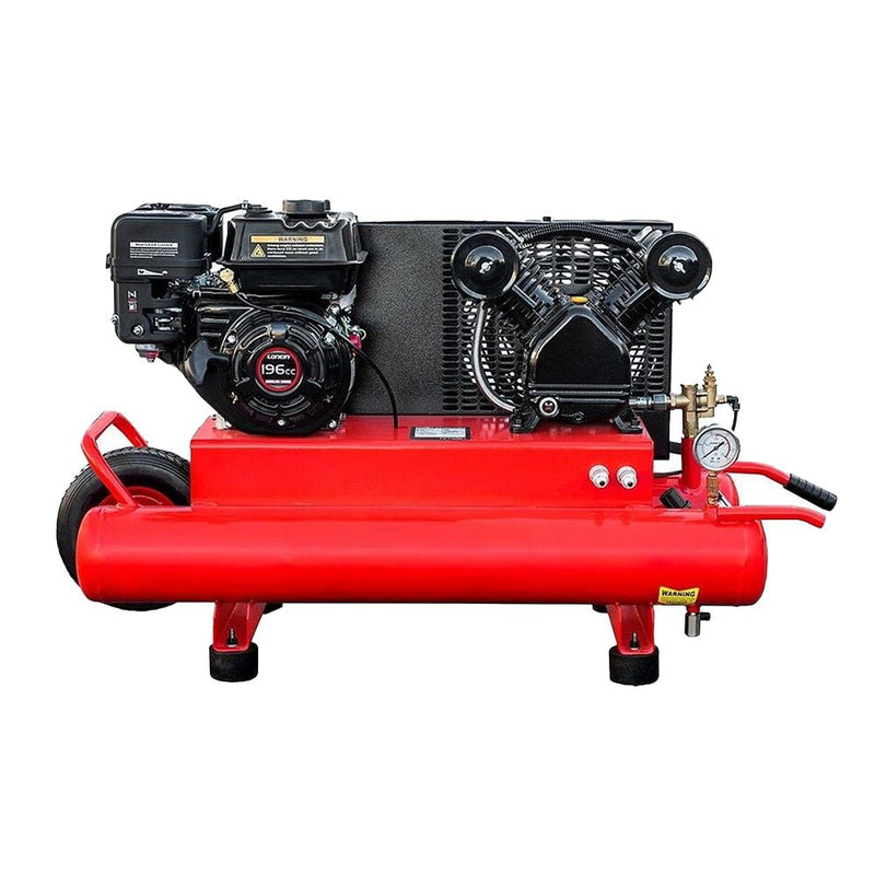 Heavy Duty Portable Gas-Powered Twin Stack Air Compressor Tank, 10 GAL (97461582)