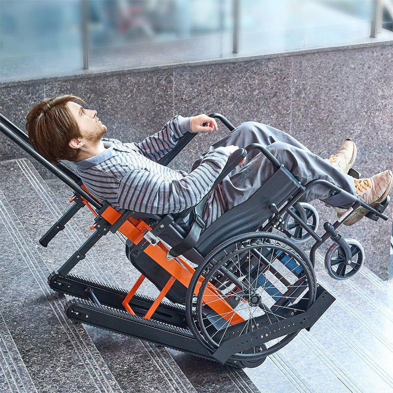 Heavy Duty Premium Electric Folding Stair Climbing Wheelchair Hand Truck Dolly, 450LBS (SAK23175)