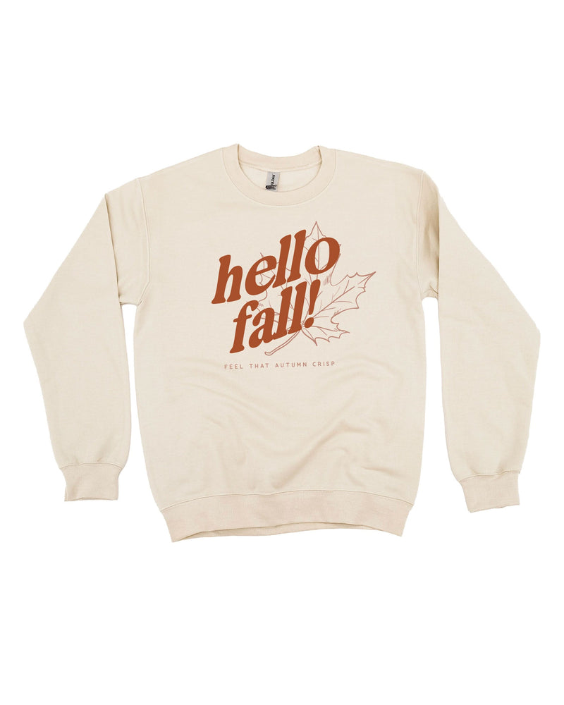 Hello Fall! - Sand BASIC Fleece